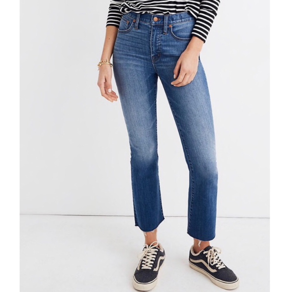 Madewell Cali Demi Boot Jeans in Gusset Wash